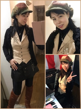 「ESPRIT（エスプリ）のアイテム（ブーツ）」を使った、yuririn0410さん（レディース・156cm）の冬コーディネート