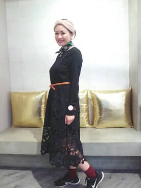 「のんびり」｜Gochui-280日間の妊娠期間のために誕生したマタニティブランドさん（レディース・165cm）の春コーディネート
