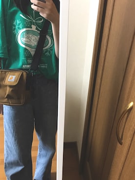 「アプレジュール」｜「アイテム（デニムパンツ）」を使った、uさん（レディース・162cm）の秋コーディネート