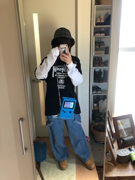 「stussy」｜「アイテム（サロペット/オーバーオール）」を使った、riochi2022さん（レディース・155cm）の春コーディネート