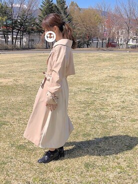 「chocomee（チョコミー）のアイテム（アクセサリー）」を使った、なつみかんさん（レディース・155cm）の春コーディネート