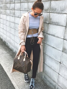 「アイテム（その他小物）」を使った、rika iwasaさん（レディース・161cm）の冬コーディネート