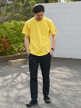 安本さん(メンズ・170cm)の春コーディネート