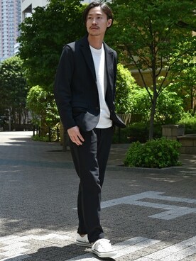 安本さん（メンズ・170cm）の春コーディネート