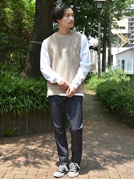 安本さん（メンズ・170cm）の秋コーディネート