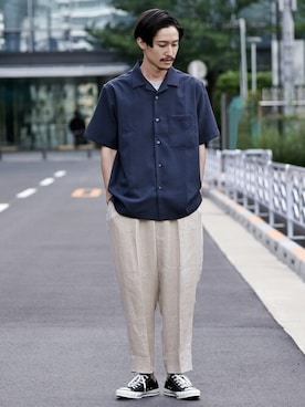 安本さん(メンズ・170cm)の夏コーディネート