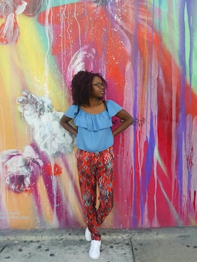 「RAINBOW（レインボー）のアイテム（トップス）」を使った、TAMAAさん（レディース・165cm）の冬コーディネート