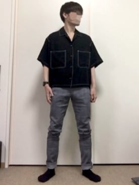 「jiggys shop（ジギーズショップ）のアイテム（チノパンツ）」を使った、Yuhei.57さん（メンズ・172cm）の春コーディネート