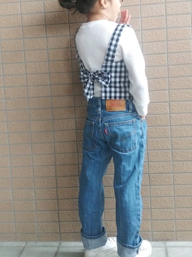 「アイテム（キャミソール）」を使った、Mさん（キッズ・110cm）の春コーディネート