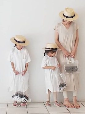 「Adam et Rope A・E・R（アダムエロペ）のアイテム」を使った、Mさん（キッズ・160cm）の夏コーディネート