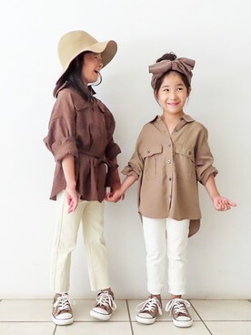 「on the day（オンザデイ）のアイテム」を使った、Mさん（キッズ・120cm）の秋コーディネート