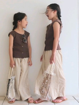 Mさん（キッズ・122cm）の夏コーディネート