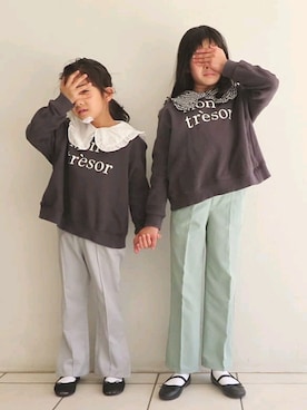 Mさん（キッズ・128cm）の冬コーディネート