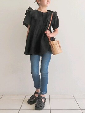 Mさん（キッズ・128cm）の春コーディネート