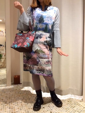 「アイテム（ワンピース、その他）」を使った、スカラーあべのソラハ店さん（レディース・164cm）の冬コーディネート