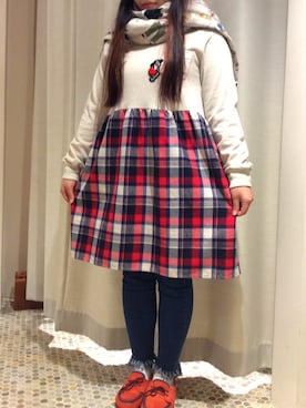 「ScoLar（スカラー）のアイテム」を使った、スカラーあべのソラハ店さん（レディース・157cm）の冬コーディネート