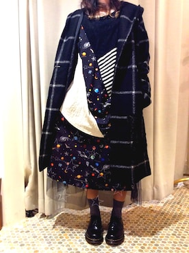 「ScoLar（スカラー）のアイテム（ジャケット/アウター）」を使った、スカラーあべのソラハ店さん（レディース・152cm）の冬コーディネート