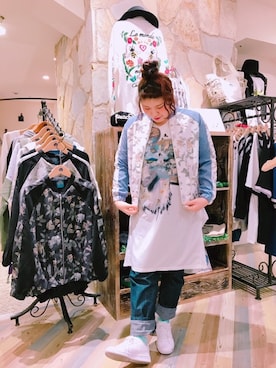 「アイテム（ブルゾン）」を使った、スカラーあべのソラハ店さん（レディース・157cm）の冬コーディネート