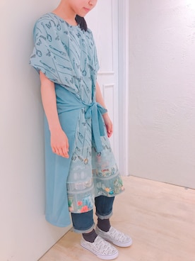 「iS ScoLar（イズスカラー）のアイテム」を使った、スカラーあべのソラハ店さん（レディース・160cm）の夏コーディネート