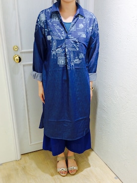 「ScoLar（スカラー）のアイテム（ワンピース/ドレス）」を使った、スカラーあべのソラハ店さん（レディース・160cm）の夏コーディネート