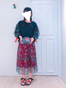 「ScoLar（スカラー）のアイテム（財布/小物）」を使った、スカラーあべのソラハ店さん（レディース・160cm）の夏コーディネート