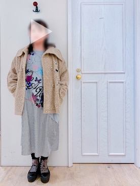 「ScoLar（スカラー）のアイテム（ジャケット/アウター）」を使った、スカラーあべのソラハ店さん（レディース・153cm）の冬コーディネート