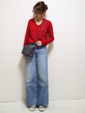 「スプリングSENSEOFPLACE」｜「アイテム（アクセサリー）」を使った、❁Hana❁さん（レディース・155cm）の春コーディネート