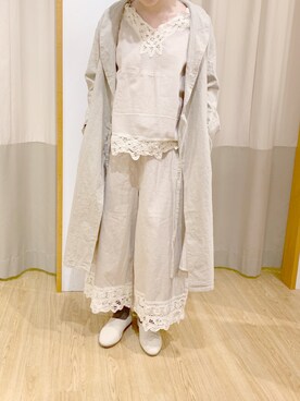 「サマンサモスモス」｜「アイテム（スリッポン）」を使った、にったさん（レディース・157cm）の冬コーディネート