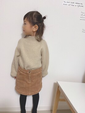 「H&M（エイチ・アンド・エム）のアイテム（スカート）」を使った、＊MEI＊さん（キッズ・100cm）の冬コーディネート