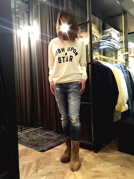 「SCOTCH & SODA（スコッチ アンド ソーダ）のアイテム（トップス）」を使った、Mさん（レディース・169cm）の冬コーディネート