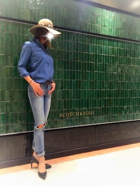 「SCOTCH & SODA（スコッチ アンド ソーダ）のアイテム（トップス）」を使った、Mさん（レディース・169cm）の冬コーディネート