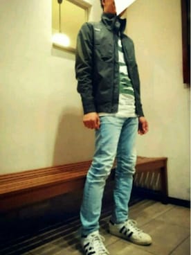 「G-STAR RAW（ジースターロゥ）のアイテム（ブルゾン）」を使った、pss.haruさん（メンズ・171cm）の春コーディネート