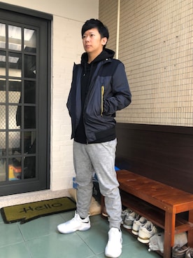 「shorts」｜「アイテム（ジャケット/アウター）」を使った、zivyehさん（メンズ・165cm）の冬コーディネート