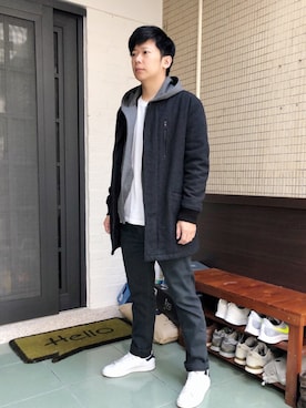「blackpants」｜zivyehさん（メンズ・165cm）の冬コーディネート