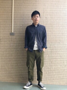 「ESPRIT（エスプリ）のアイテム」を使った、zivyehさん（メンズ・165cm）の冬コーディネート