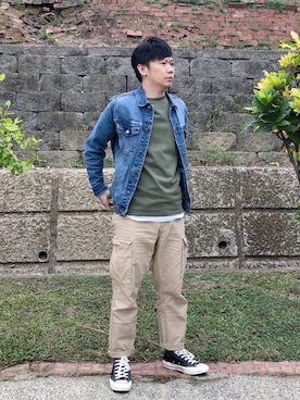 「AGILITY（アジリティー）のアイテム（トップス）」を使った、zivyehさん（メンズ・165cm）の春コーディネート