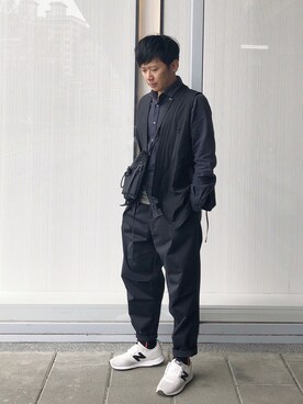 「oqLiq（オークリック）のアイテム（トップス）」を使った、zivyehさん（メンズ・165cm）の春コーディネート