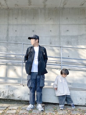 「oqLiq（オークリック）のアイテム（ジャケット/アウター）」を使った、zivyehさん（メンズ・165cm）の春コーディネート