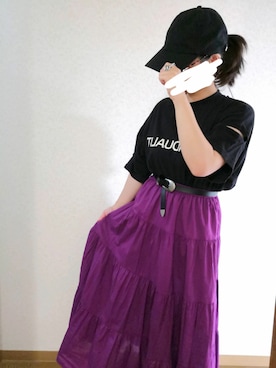 「IOSSELLIANI（イオッセリアーニ）のアイテム（リング）」を使った、yuzumamaさん（レディース・150cm）の夏コーディネート