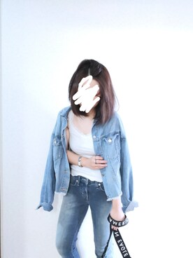 「IOSSELLIANI（イオッセリアーニ）のアイテム（リング）」を使った、yuzumamaさん（レディース・150cm）の夏コーディネート