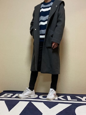 HARE(ハレ)の「ウールBIGフードコート(HARE)(チェスターコート
