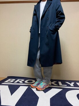 「AZUL by moussy（アズールバイマウジー）のアイテム（スラックス）」を使った、mocha0205さん（メンズ・178cm）の冬コーディネート