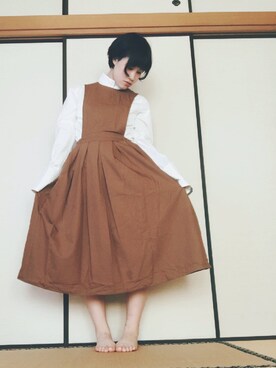 「poudoudou（プードゥドゥ）のアイテム」を使った、れたすさん（レディース・160cm）の冬コーディネート