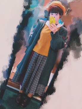 「poudoudou（プードゥドゥ）のアイテム」を使った、れたすさん（レディース・160cm）の冬コーディネート