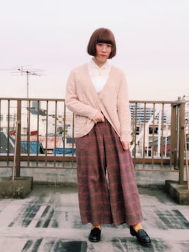 「poudoudou（プードゥドゥ）のアイテム」を使った、れたすさん（レディース・160cm）の春コーディネート