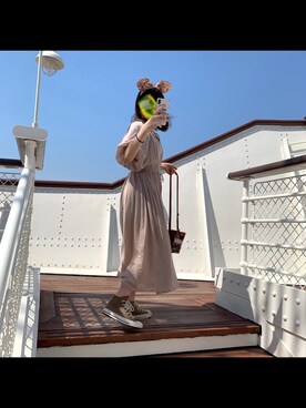 「MHL.」｜「アイテム（ワンピース/ドレス）」を使った、Kurumiさん（レディース・163cm）の秋コーディネート