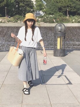 「アイテム（バングル/リストバンド）」を使った、amesamaさん（レディース・163cm・20代）の春コーディネート
