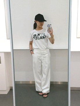 「Chez toi（シェトワ）のアイテム（アクセサリー）」を使った、kikiさん（レディース・158cm）の夏コーディネート