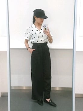 「EN ROUTE（アンルート）のアイテム」を使った、kikiさん（レディース・158cm）の秋コーディネート