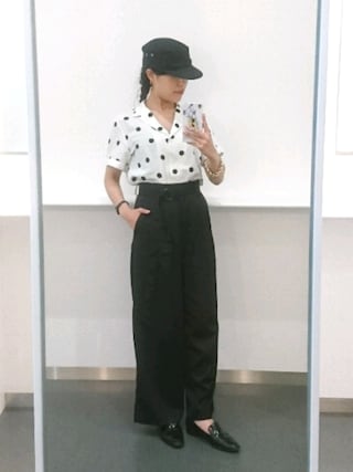 今季MOUSSY HALF SLEEVE LINEN DOTシャツ♡ドットシャツ MOUSSY（マウジー）の「HALF SLEEVE LINEN DOT SHIRT（シャツ/ブラウス